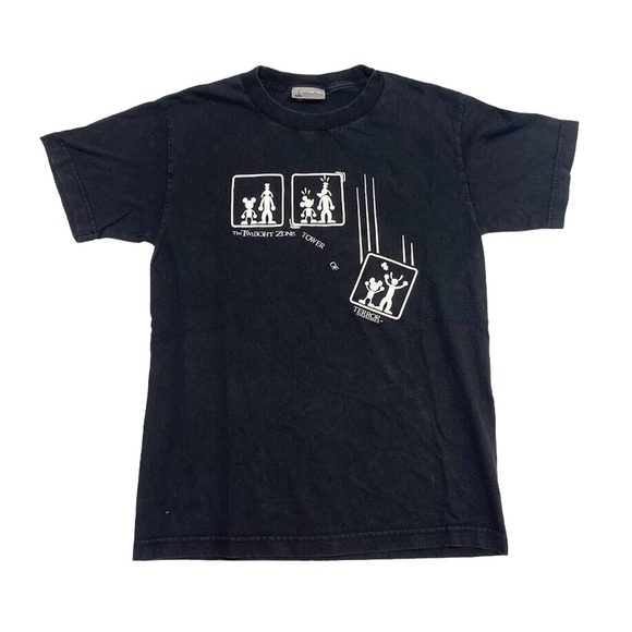 Disney Twilight Zone Tower Of Terror Tee Thrifted Vintage Style Size S - Picture 1 of 10